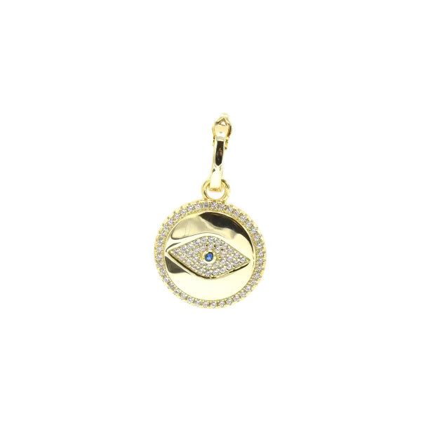 Dainty evil eye pendant