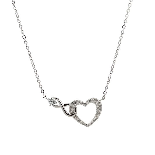 Heart and Infinite necklace