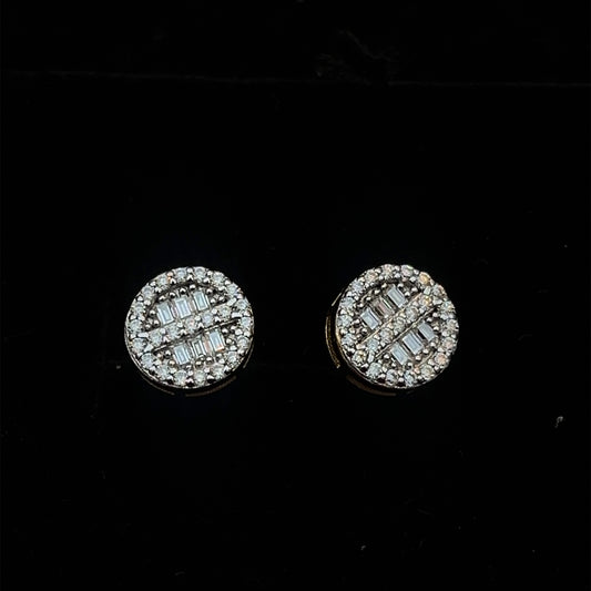 Moissanite Baguette Earrings