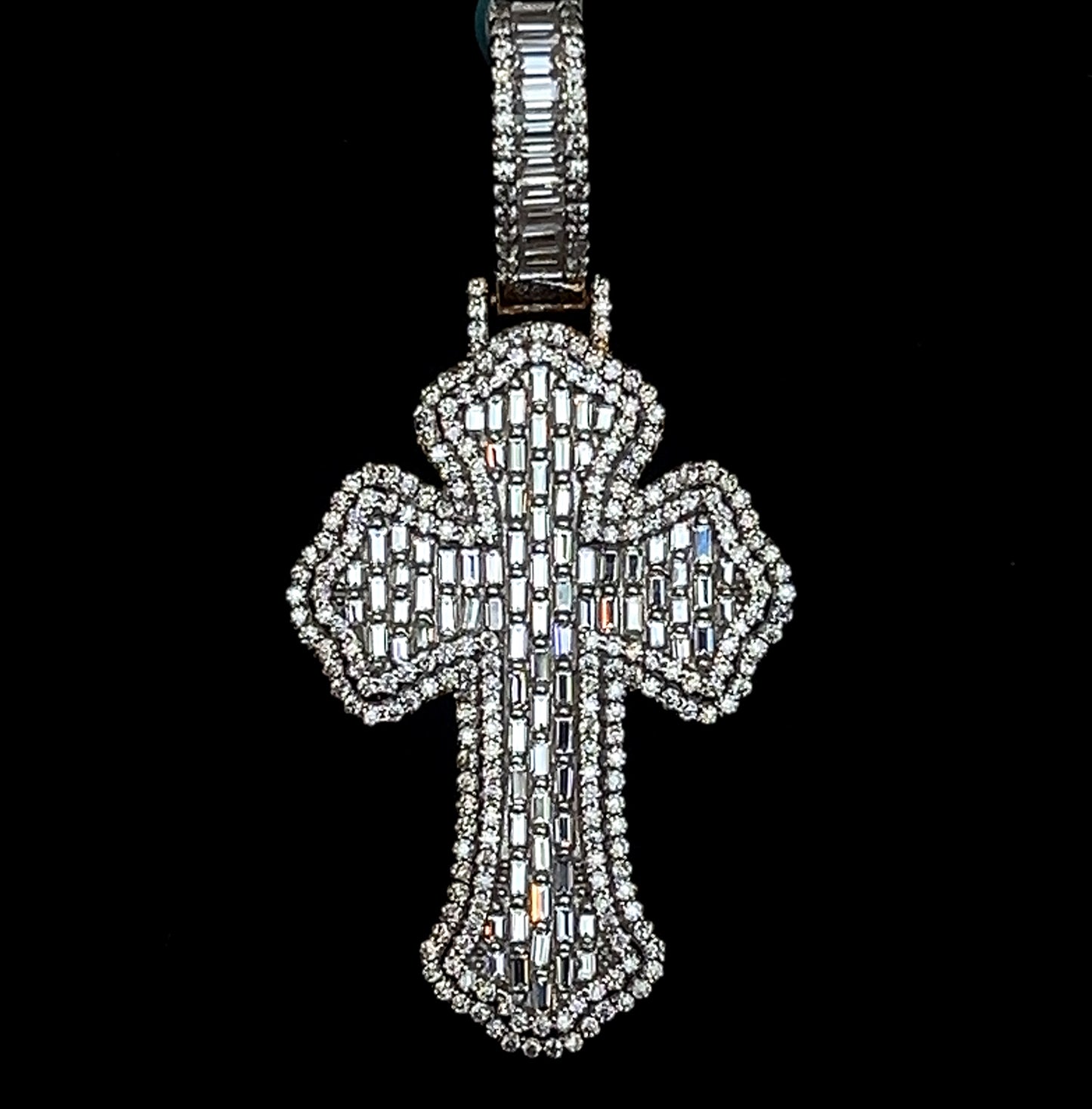 Baguette Cross Pendant