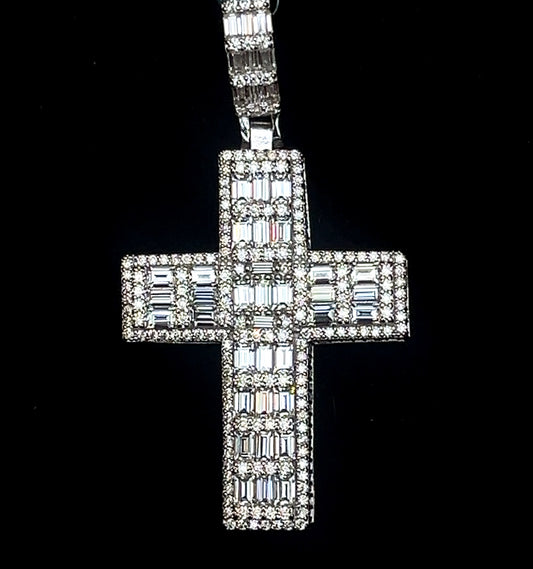 Baguette Cross II Pendant