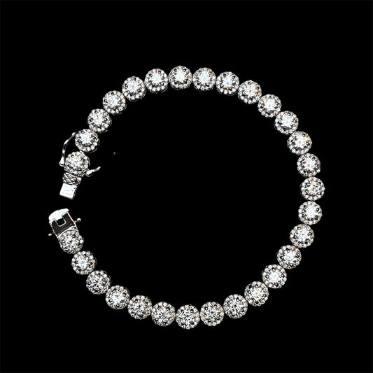 Moissanite Round Bracelet