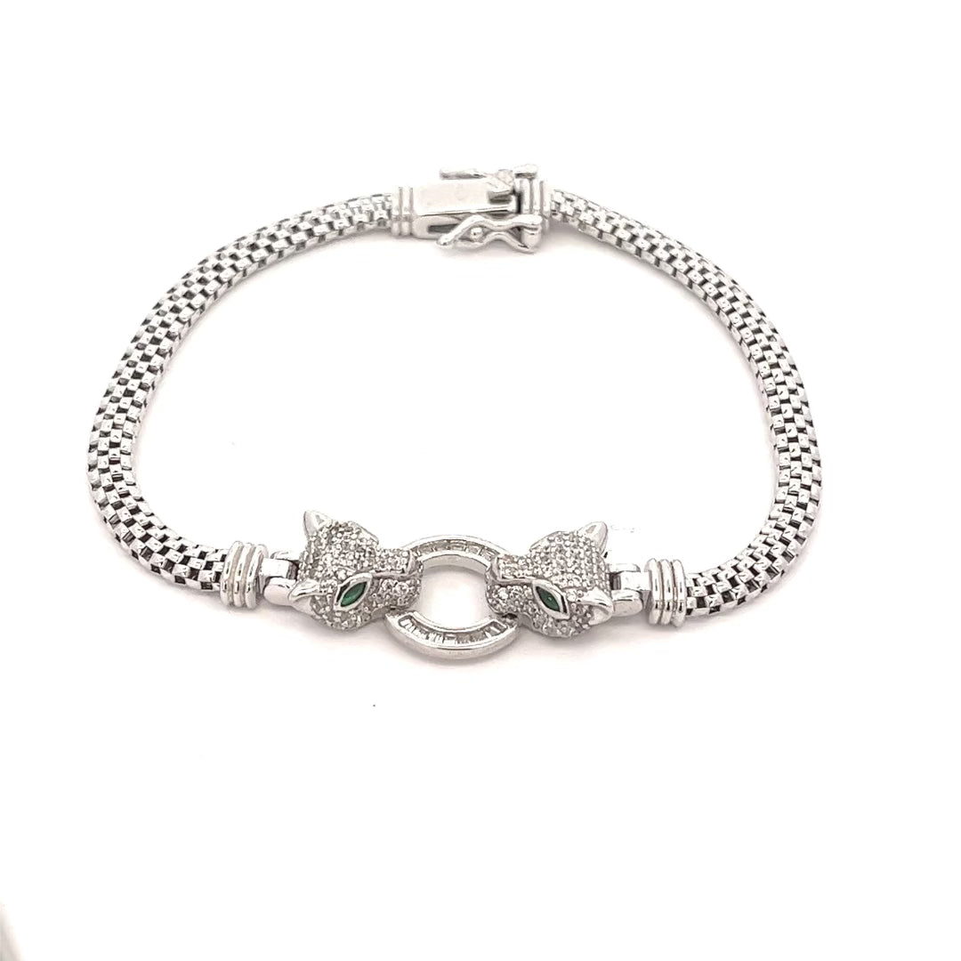 Panther Bracelet in Silver