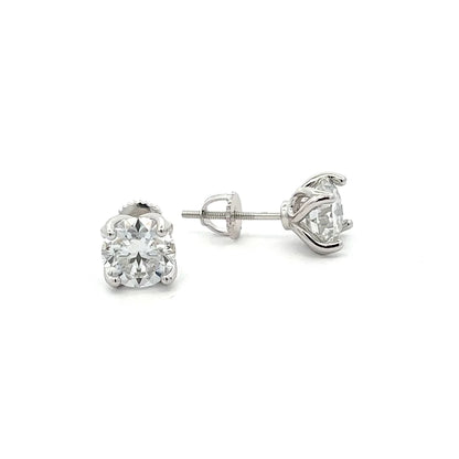 VVS Moissanite Stud Earrings 6mm